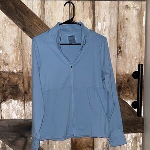 NWT Laundry by Shelli Segal Light Blue Zip-Up Jacket